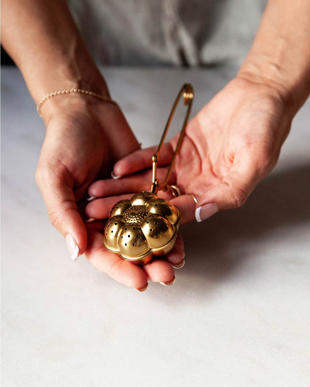 Gold Flower Tea Infuser