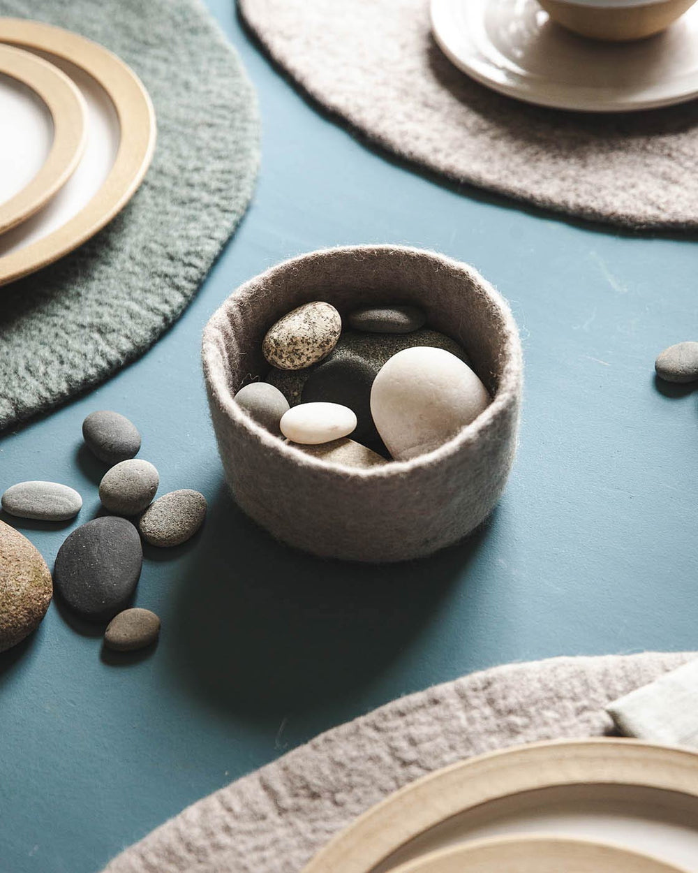 Artisan Felt Nesting Bowls - Set of 3
