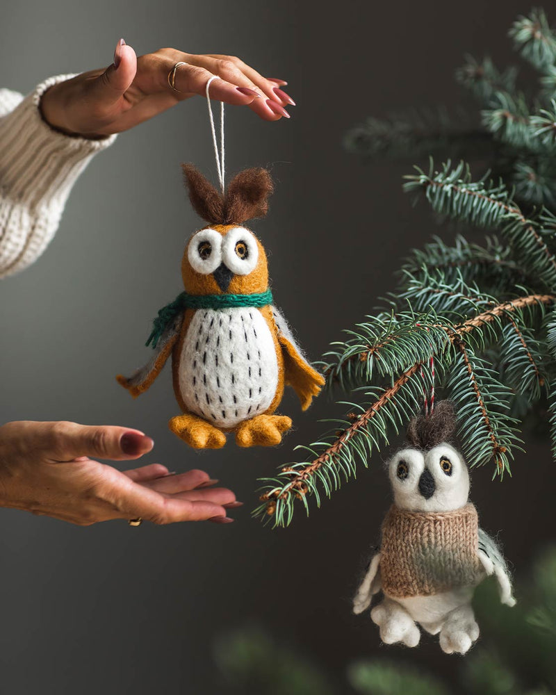 Felted Woodland Animal Ornament