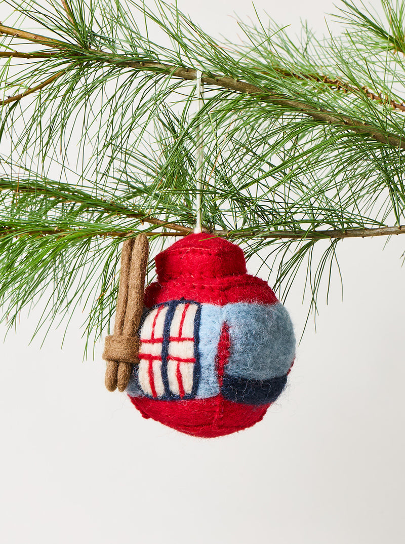 Felted Gondola Ornament