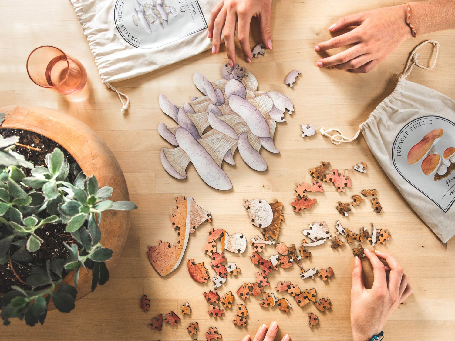 Farmhouse Pottery custom puzzle of mushroom