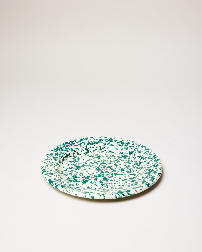 Spatter Enamelware Plate