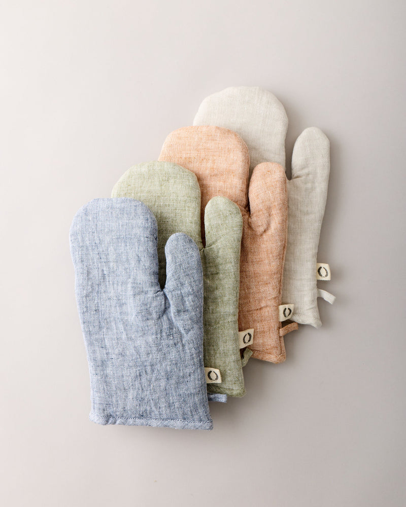 Washed Linen Oven Mitt
