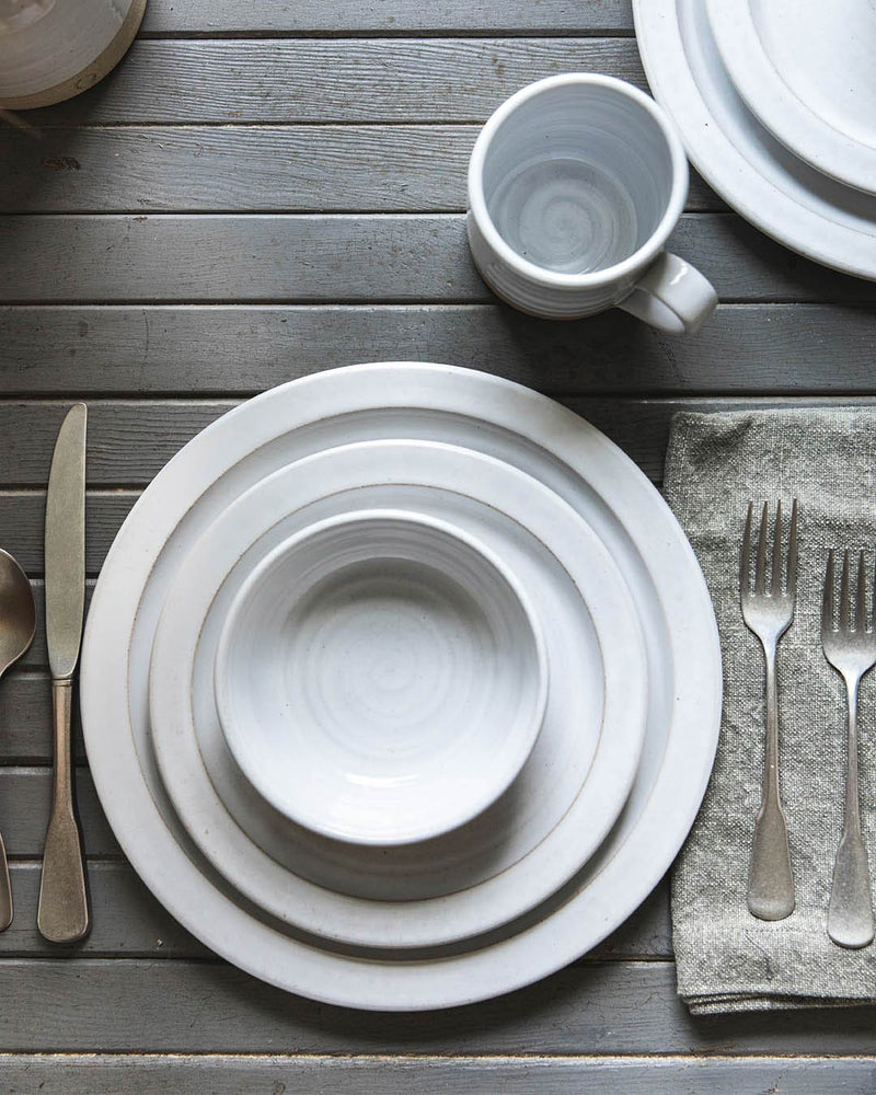Silo Dinnerware Place Setting - White