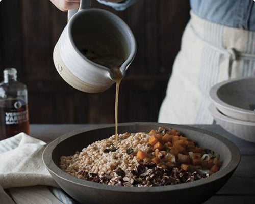 Warm Farro Salad + Roasted Butternut Squash