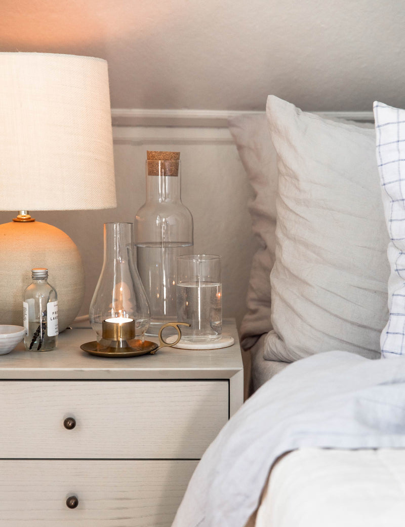 Cork Topped Glass Carafe