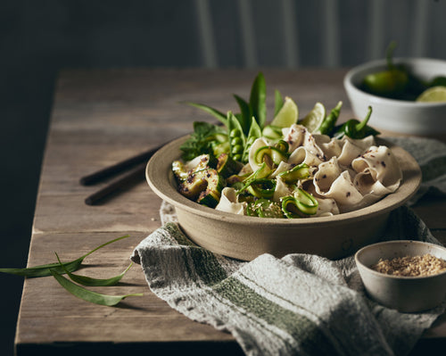 Wild Garlic & Asparagus Biang Biang Noodles
