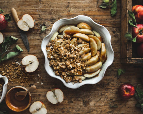 Cinnamon Caramel Apple Crumble