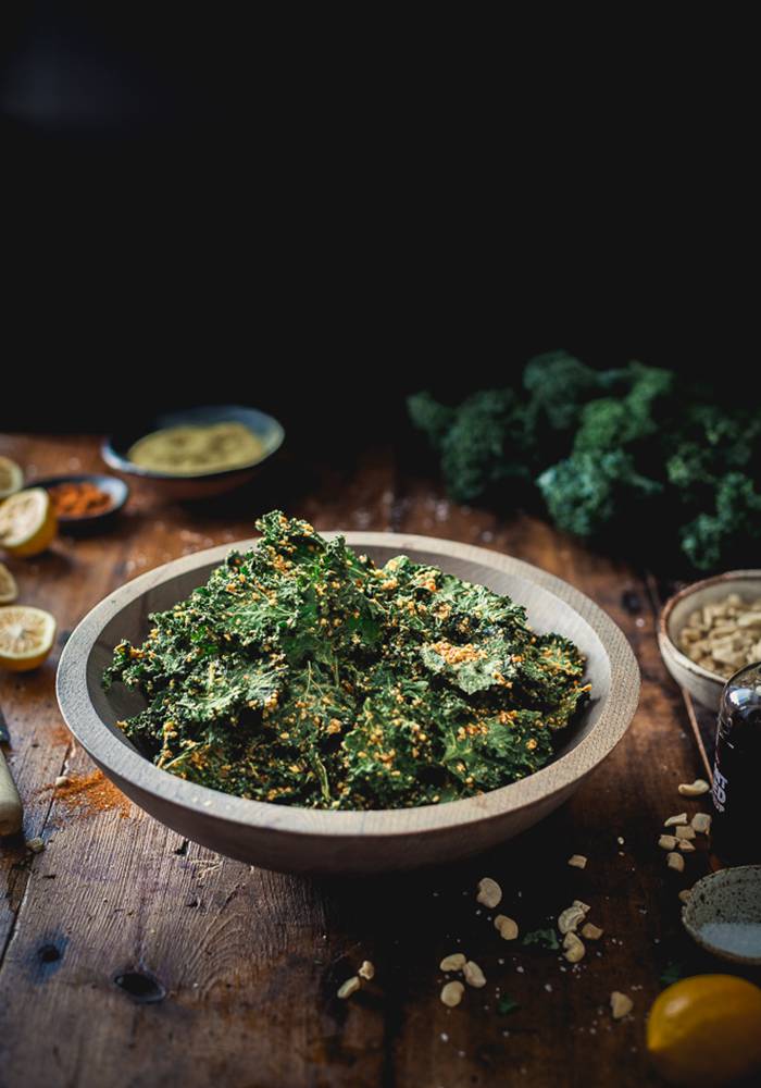 Nutty Southwestern Kale Chips