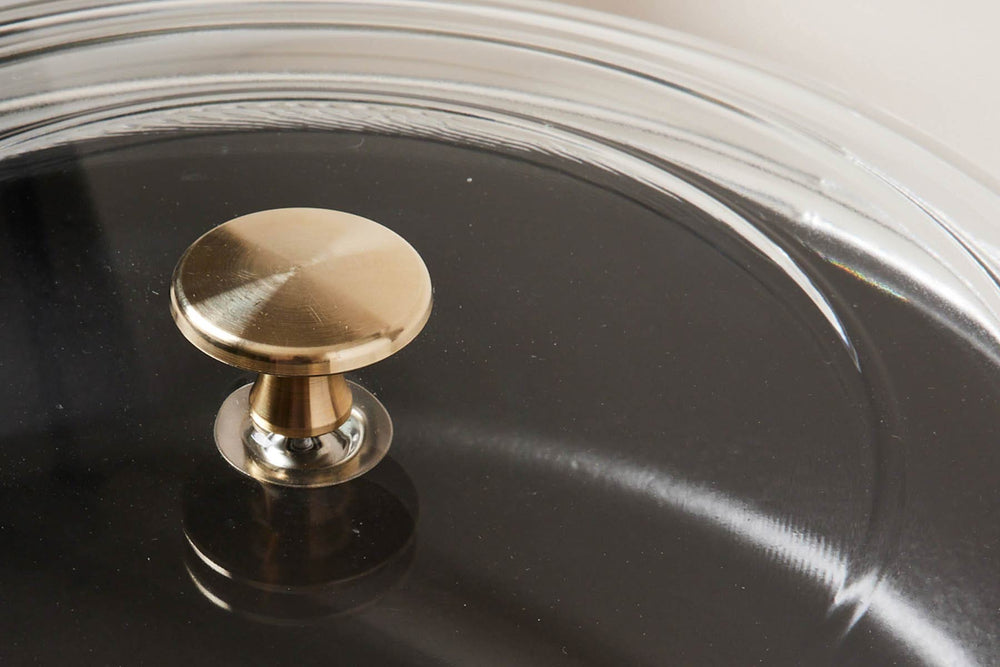 Staub Cast Iron Braiser with Brass Knob