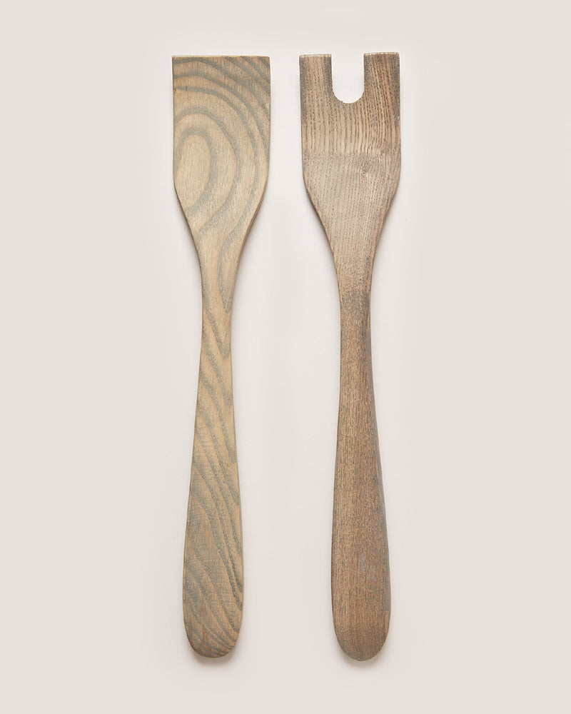Crafted Salad Servers - Ash