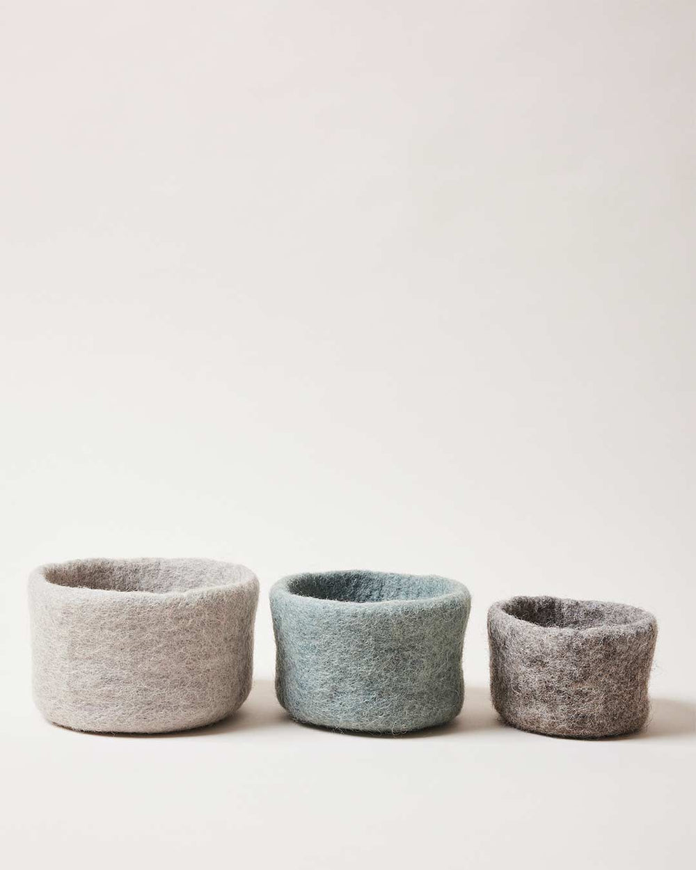 Artisan Felt Nesting Bowls - Set of 3