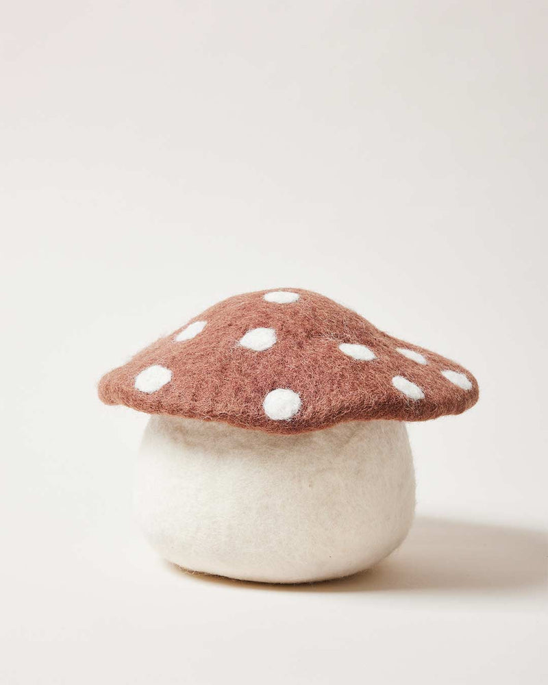 Artisan Felted Mushroom Doorstop