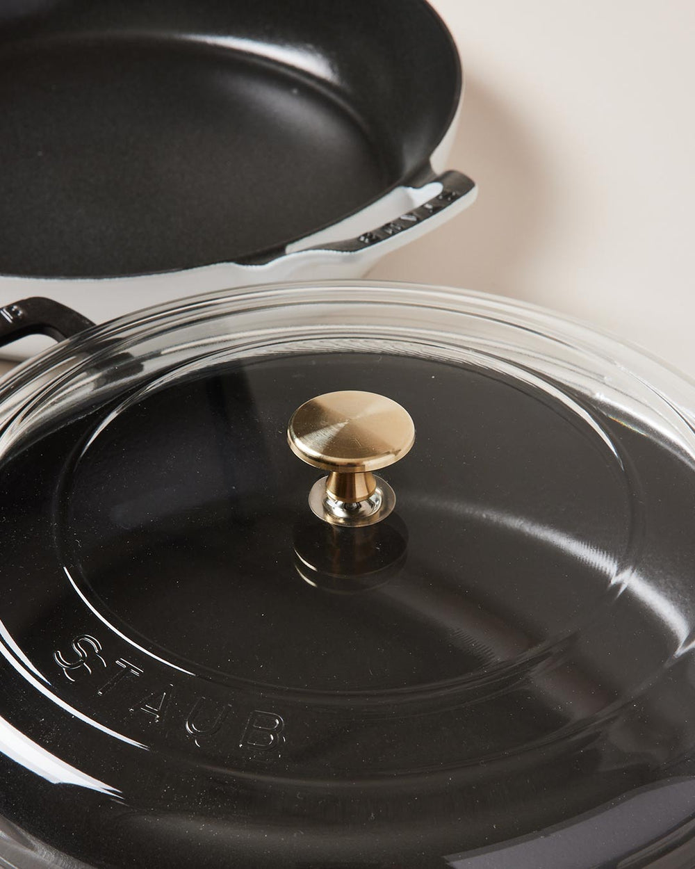 Staub Cast Iron Braiser with Brass Knob