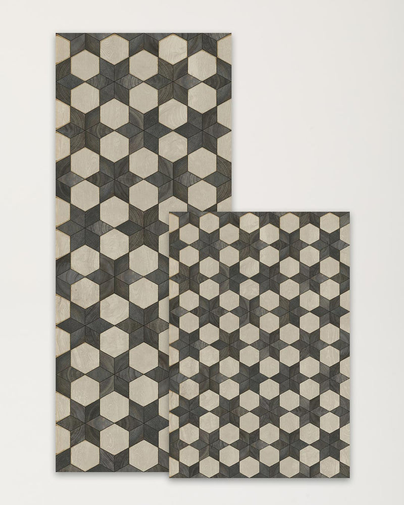 Marbled Star Vinyl Floor Mat