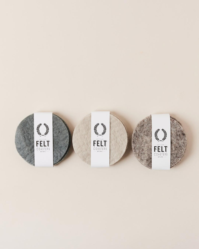 Artisan Felt Coasters - Set of 4