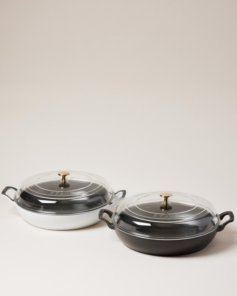 Staub Cast Iron Braiser with Brass Knob